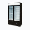 Bromic Upright 960L Display Fridge 2 Doors Flat Glass Cassette Black GM1000LBCAS