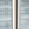 Bromic Upright 960L Display Fridge 2 Doors Flat Glass Cassette White GM1000LWCAS