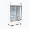 Bromic Upright 960L Display Fridge 2 Doors Flat Glass Cassette White GM1000LWCAS