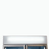 Bromic Upright 960L Display Fridge 2 Doors Flat Glass Cassette White GM1000LWCAS