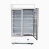 Bromic Upright 960L Display Fridge 2 Doors Flat Glass Cassette White GM1000LWCAS