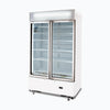Bromic Upright 960L Display Fridge 2 Doors Flat Glass Cassette White GM1000LWCAS