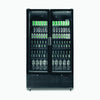 Bromic Upright 1126L Display Fridge 2 Door Flat Glass Black GM1100B-NR