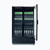 Bromic Upright 1126L Display Fridge 2 Door Flat Glass Black GM1100B-NR