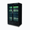 Bromic Upright 1126L Display Fridge 2 Door Flat Glass Black GM1100B-NR
