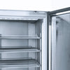 Bromic Upright 1082L Display Fridge 2 Door Flat Glass Lightbox Black GM1100LB-NR
