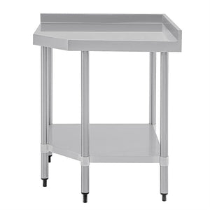 Vogue 600mm Stainless Steel Corner Table