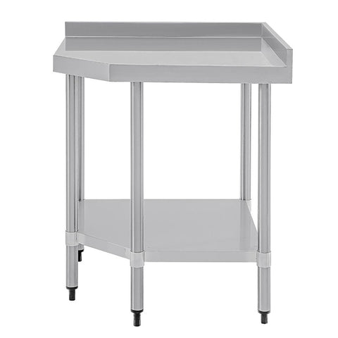 Vogue 600mm Stainless Steel Corner Table