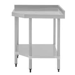 Vogue 600mm Stainless Steel Corner Table
