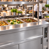 Culinaire CH.BMH.I.GDB.7 7 Bay Island Bain Marie Hot Cupboard with Bottom-Heated 2-Tier Gantry
