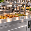 Culinaire CH.BMH.I.GDD.6 6 Bay Island Bain Marie Hot Cupboard with Double-Heated 2-Tier Gantry