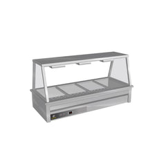 Culinaire CH.BM.D.GA.4 supplied drop-in bain marie with heated a-frame gantry reference configuration