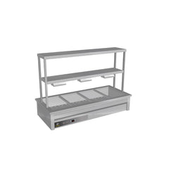 Culinaire CH.BM.D.GDB.4 supplied drop-in bain marie with bottom-heated 2-tier gantry reference configuration