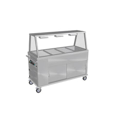 Culinaire CH.BMHM.GA.4 supplied mobile bain marie hot cupboard with heated a-frame gantry reference configuration