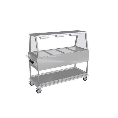 Culinaire CH.BMM.GA.4 supplied mobile bain marie with heated a-frame gantry reference configuration