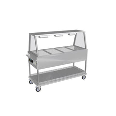 Culinaire CH.BMM.GA.4 supplied mobile bain marie with heated a-frame gantry reference configuration