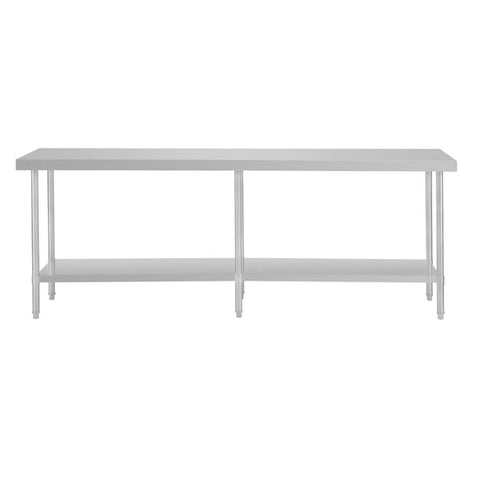 Vogue 2400mm Premium Stainless Steel Table