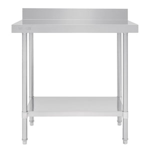 Vogue 900mm Premium Stainless Steel Table with Splashback