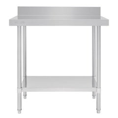 Vogue 900mm Premium Stainless Steel Table with Splashback