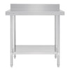 Vogue 900mm Premium Stainless Steel Table with Splashback