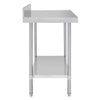 Vogue 900mm Premium Stainless Steel Table with Splashback