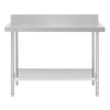 Vogue 1200mm Premium Stainless Steel Table with Splashback