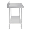 Vogue 1200mm Premium Stainless Steel Table with Splashback
