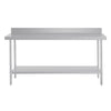 Vogue 1500mm Premium Stainless Steel Table with Splashback