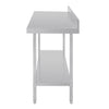 Vogue 1500mm Premium Stainless Steel Table with Splashback