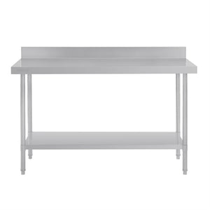 Vogue 1800mm Premium Stainless Steel Table with Splashback