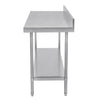 Vogue 1500mm Premium Stainless Steel Table with Splashback