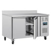 Polar 282L U-Series Counter 2 Door Freezer with Upstand