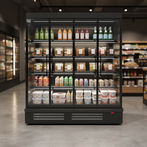 Bromic FHM1875HD-NR Full Height 4 Hinged Door Multideck Display Fridge - 1875mm