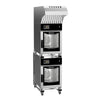 Giorik KNMEST.11.0606.L.SF.H 6 on 6 x 1/1 GN Electric Mini Touch Compact Combi Oven — Left Hand Door — Ventless Hood
