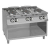 Giorik CE76TGT 6 x Round Hot Plates Electric Cooktop — Open Base