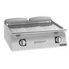 Giorik FLE741TCRXT 800mm - Smooth Electric Satin Chrome Griddle — Countertop