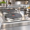 Giorik CE74TET 4 x Round Hot Plates Electric Hotplate Range