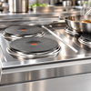 Giorik CE74TGT 4 x Round Hot Plates Electric Cooktop — Open Base