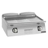 Giorik FME741TCRXT 800mm - Smooth/Ribbed Electric Satin Chrome Griddle — Countertop