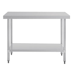 Vogue Stainless Steel Prep Table 1200mm GJ502