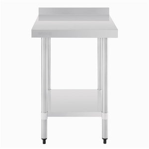 Vogue Stainless Steel Table with Splashback 600mm