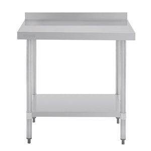 Vogue Stainless Steel Table with Splashback 900mm