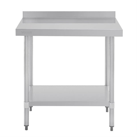 Vogue Stainless Steel Table with Splashback 900mm
