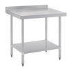 Vogue Stainless Steel Table with Splashback 900mm