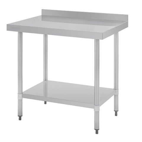 Vogue Stainless Steel Table with Splashback 900mm