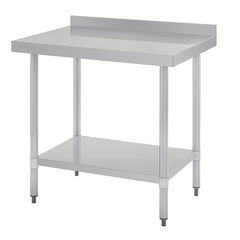 Vogue Stainless Steel Table with Splashback 900mm