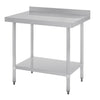 Vogue Stainless Steel Table with Splashback 900mm