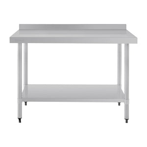 Vogue Stainless Steel Table with Splashback 1200mm