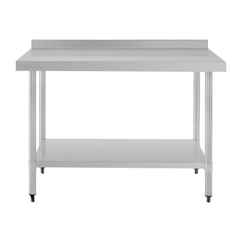Vogue Stainless Steel Table with Splashback 1200mm