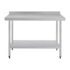 Vogue Stainless Steel Table with Splashback 1200mm